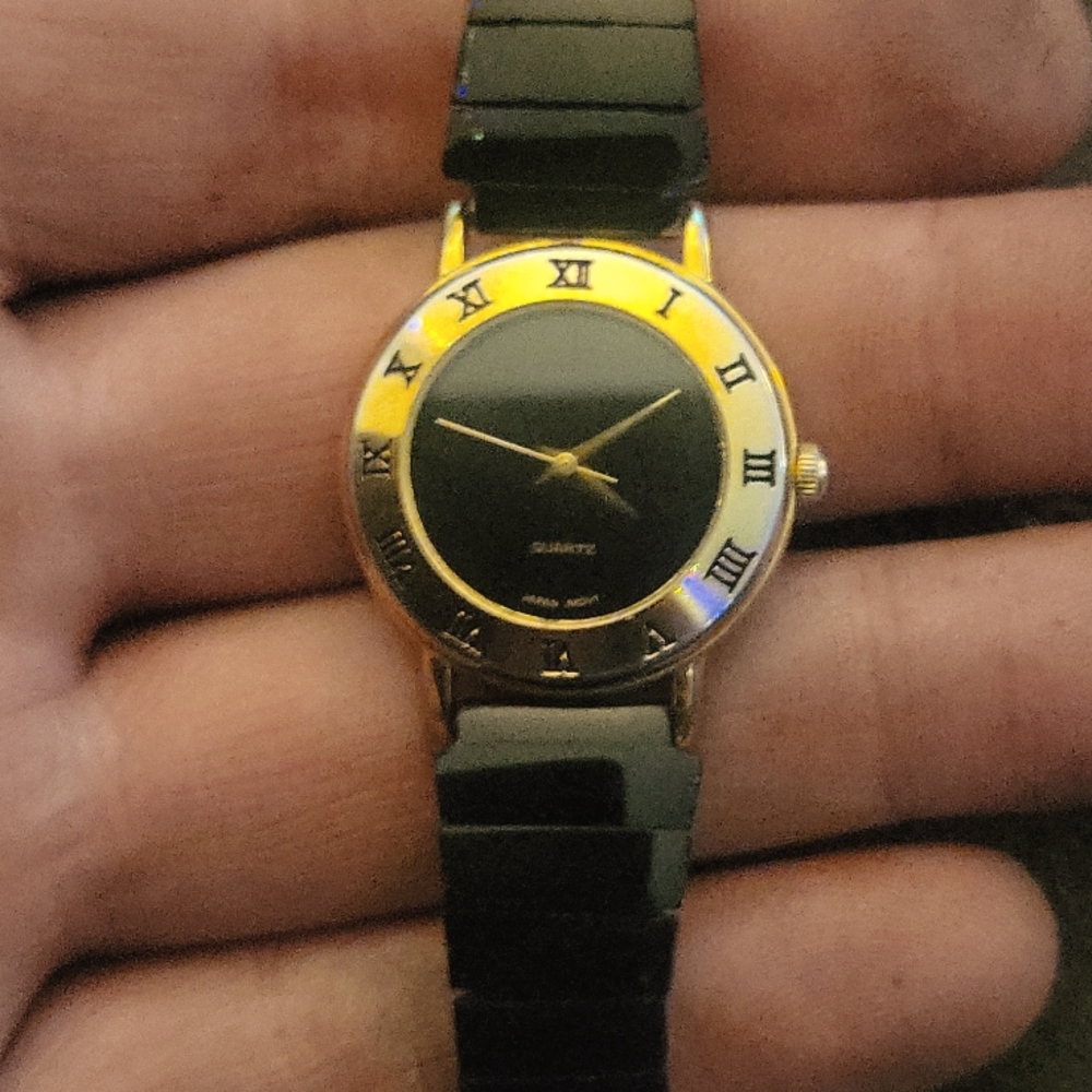 Black hematite women's vintage watch ***price drop!!!***